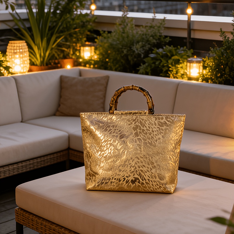 กระเป๋าโท้ทผ้าแจ็คการ์ดลายใบไม - Luxury Bags Tote บทวิจารณ์และราคา